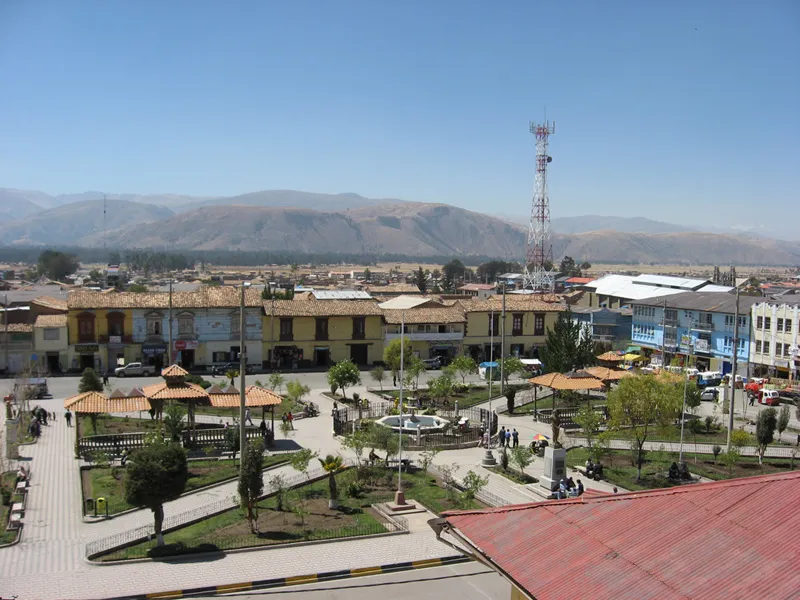 Plaza de Armas de Jauja, Junín, donde se proclamó la independencia el 22 de noviembre de 1820.