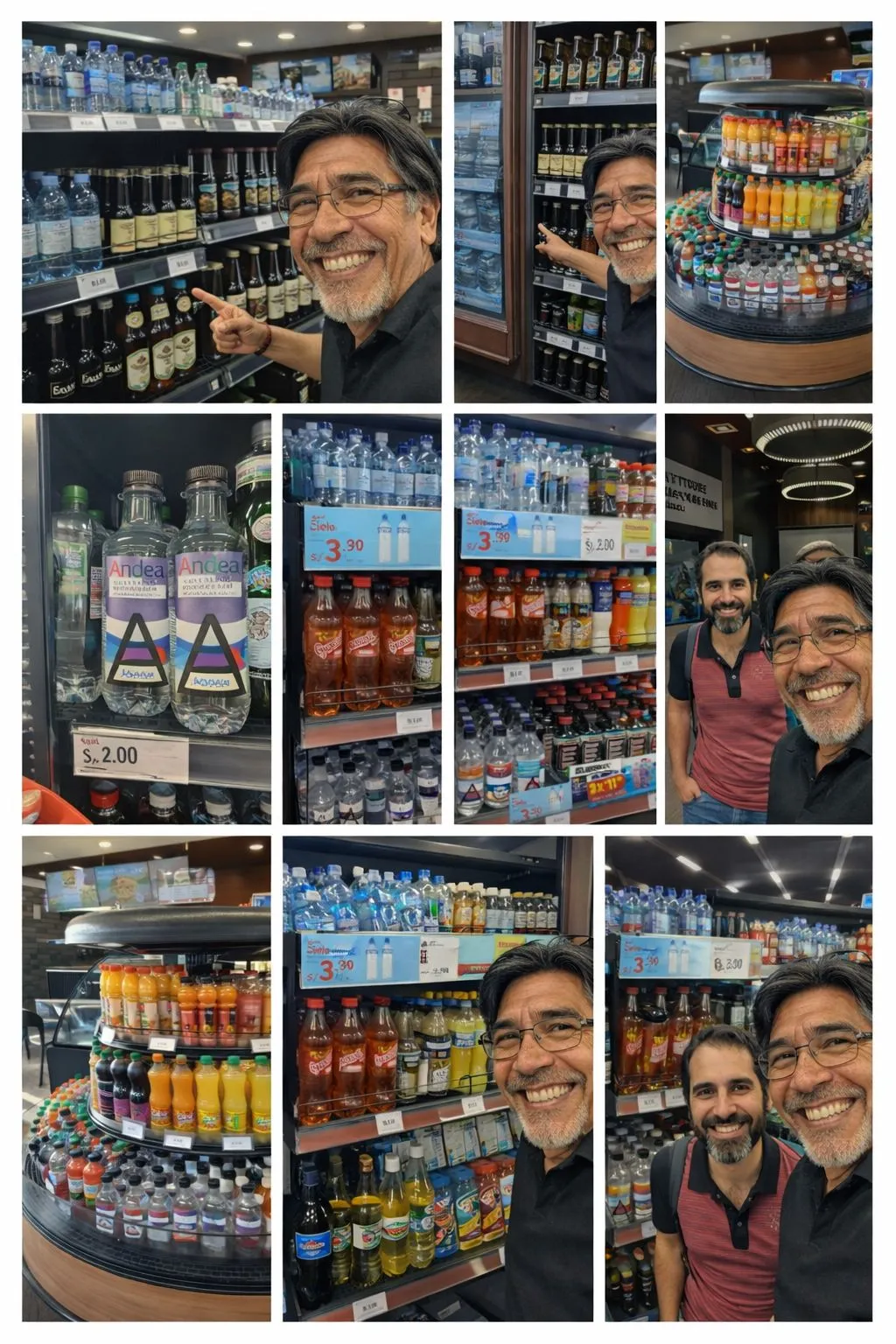 Jorge Prado Borda recorriendo puntos de venta donde se comercializa Andea