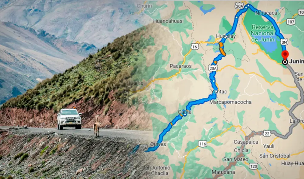 Tramo de la Nueva Carretera Central de 4 carriles en la región Junín